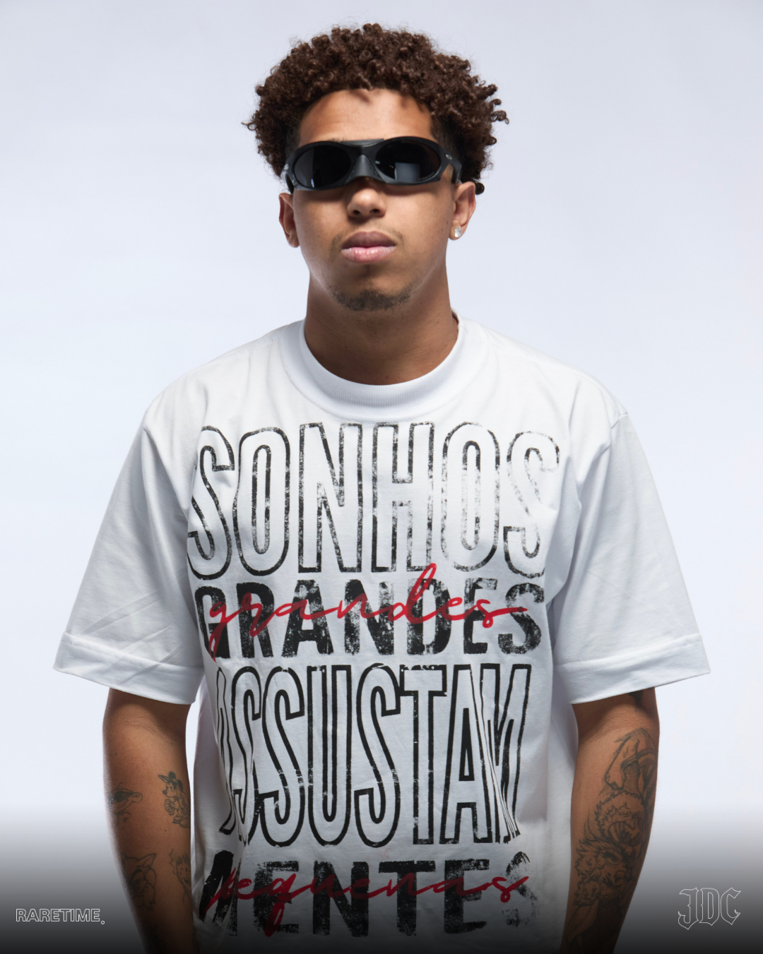 Camiseta Boxy - collab JDC & RARETIME - SONHOS GRANDES