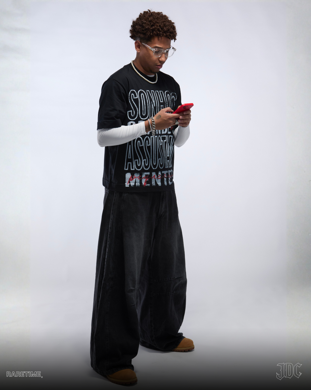 Camiseta Boxy - collab JDC & RARETIME - SONHOS GRANDES