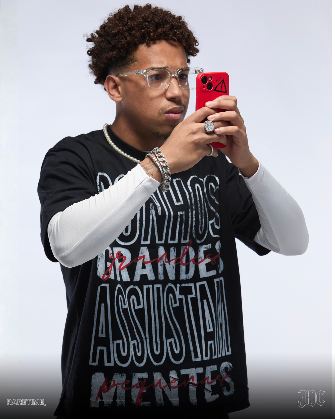 Camiseta Boxy - collab JDC & RARETIME - SONHOS GRANDES