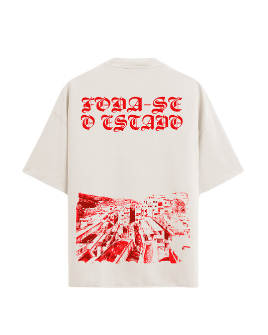 Camiseta - Oversized - Foda-se o estado.