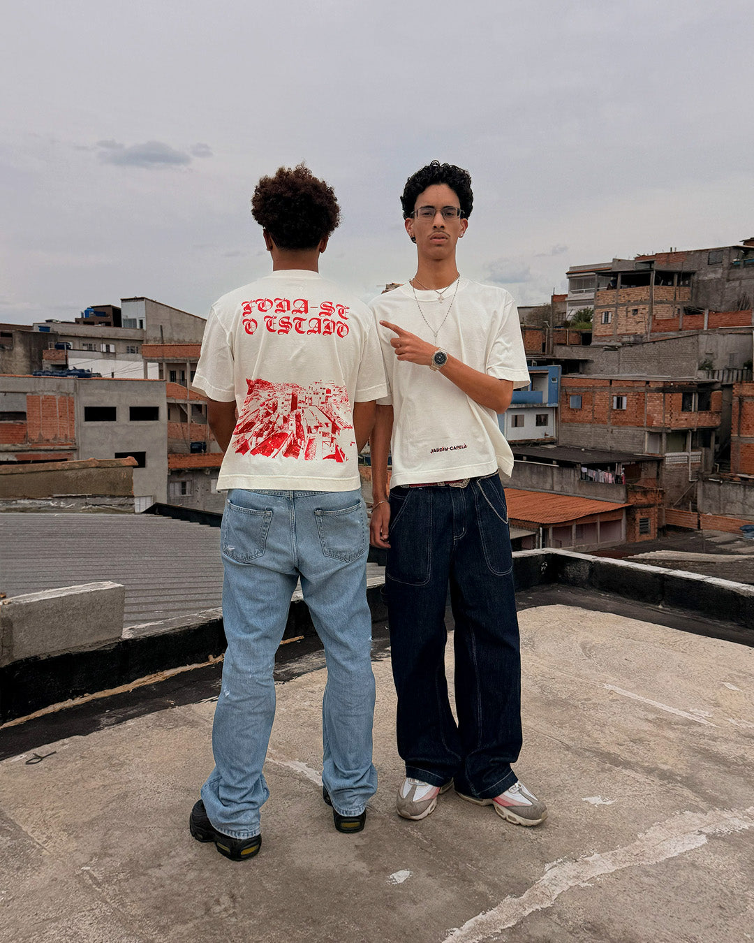 Camiseta - Boxy - Foda-se o estado.
